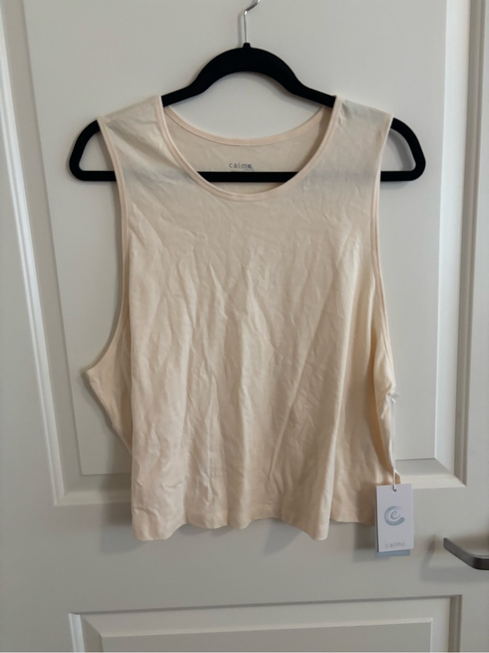 Calme Johnny Was Scoop Neck Tank Top, New, 100% Cotton, Style: O16122-4